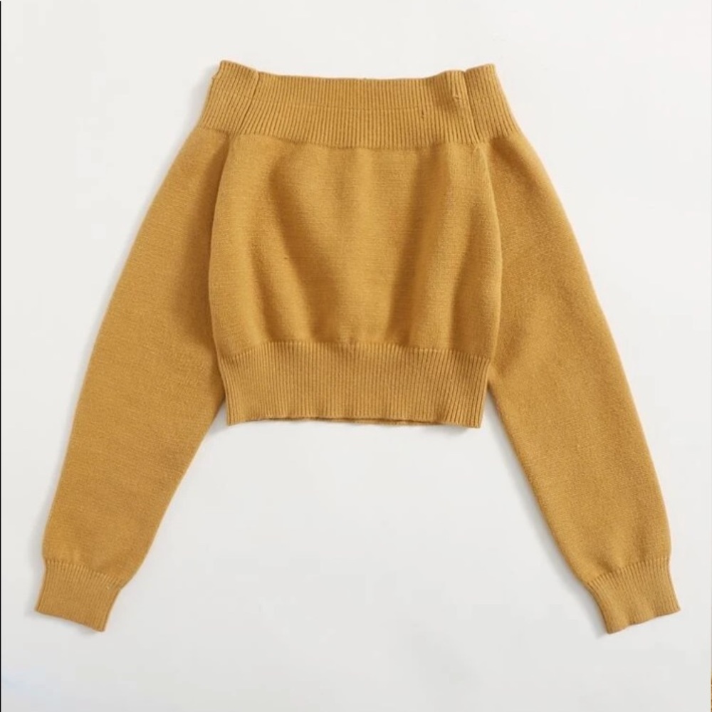 Off the shoulder sweater